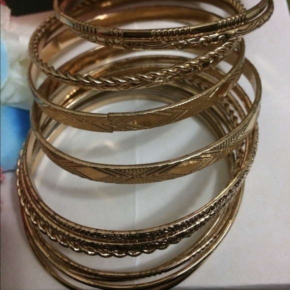 Gold Bangles - Picture 2 of 2